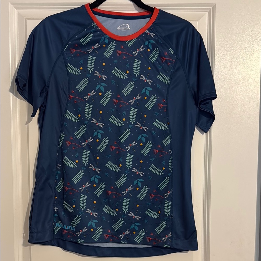 Womens Blue Dragonfly Cycling Jersey